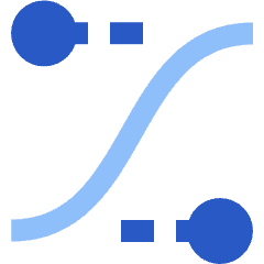 Ease In Out Icon from Sharp Flat Set