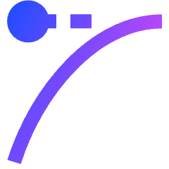 Ease Out Icon from Sharp Gradient Set