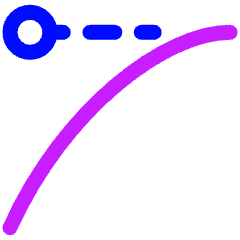 Ease Out Icon from Plump Neon Set