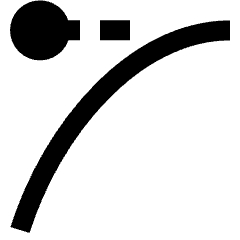 Ease Out Icon from Sharp Solid Set
