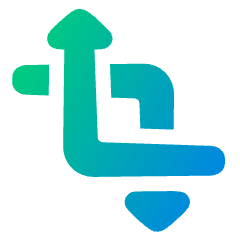 Edit Crop Transform Rotate Icon from Plump Gradient Set