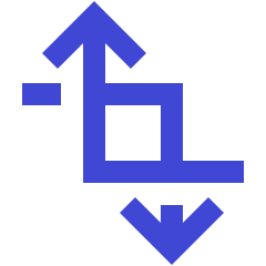 Edit Crop Transform Rotate Icon from Sharp Duo Set