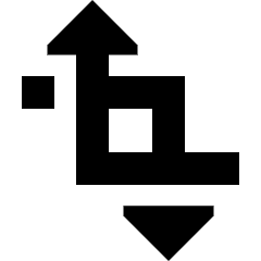 Edit Crop Transform Rotate Icon from Sharp Remix Set