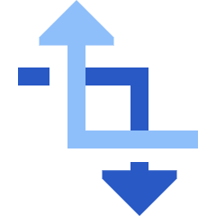 Edit Crop Transform Rotate Icon from Sharp Flat Set