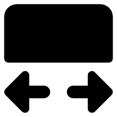 Edit Transform Width Icon from Core Solid Set