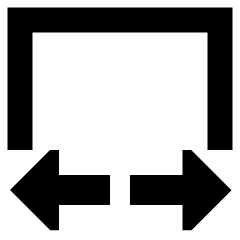 Edit Transform Width Icon from Sharp Remix Set