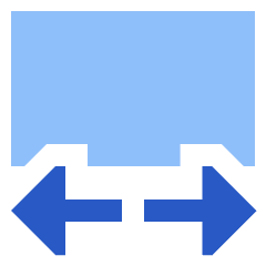 Edit Transform Width Icon from Sharp Flat Set