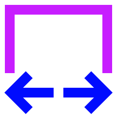 Edit Transform Width Icon from Sharp Neon Set