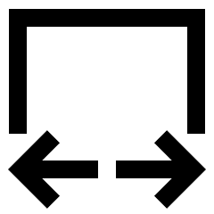Edit Transform Width Icon from Sharp Line Set