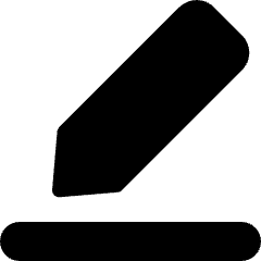 Edit Write 1 Icon from Micro Solid Set