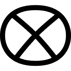 Elipse Frame Icon from Flex Line Set