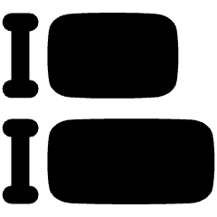 Equal Height Icon from Plump Solid Set