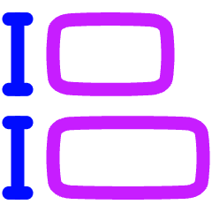 Equal Height Icon from Plump Neon Set