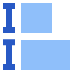 Equal Height Icon from Sharp Flat Set