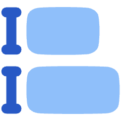 Equal Height Icon from Plump Flat Set
