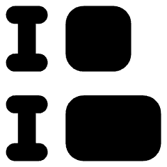 Equal Height Icon from Core Solid Set