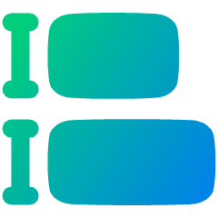 Equal Height Icon from Plump Gradient Set