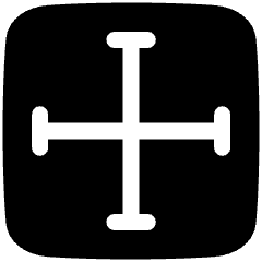 Equal Size Icon from Plump Solid Set