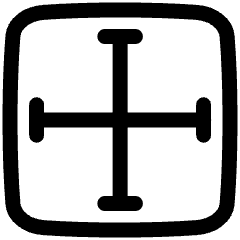 Equal Size Icon from Plump Line Set
