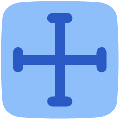 Equal Size Icon from Plump Flat Set