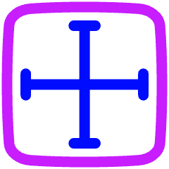 Equal Size Icon from Plump Neon Set