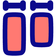 Equal Width Icon from Plump Pop Set