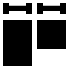 Equal Width Icon from Sharp Solid Set