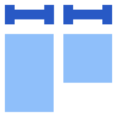 Equal Width Icon from Sharp Flat Set