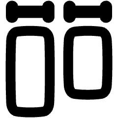 Equal Width Icon from Plump Remix Set