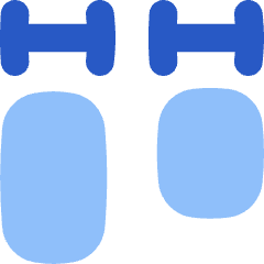 Equal Width Icon from Flex Flat Set