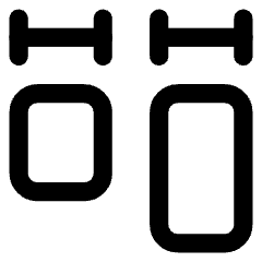 Equal Width Icon from Core Line Set