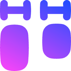 Equal Width Icon from Flex Gradient Set