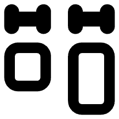 Equal Width Icon from Core Remix Set