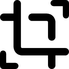 Expand Crop Resize Icon from Core Remix Set