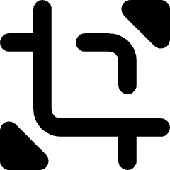 Expand Crop Resize Icon from Core Solid Set