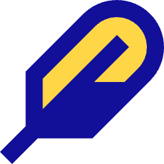 Feather Pen Icon from Sharp Pop Set