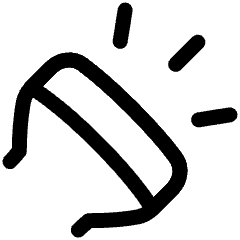 Flashlight Head Diagonal Icon from Plump Line Set
