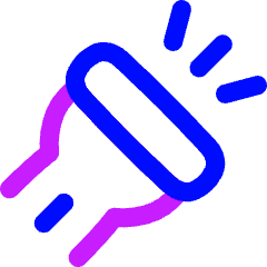 Flashlight Head Diagonal Icon from Flex Neon Set