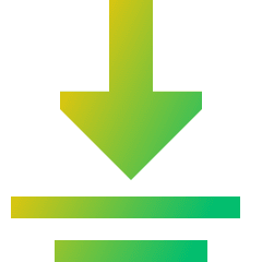 Flatten Icon from Sharp Gradient Set