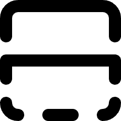 Flip Down Icon from Micro Line Set