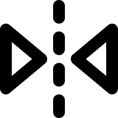 Flip Horizontal 1 Icon from Micro Line Set