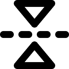 Flip Vertical 2 Icon from Micro Line Set