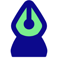 Fountain Pen Tip Vertical Icon from Plump Pop Set