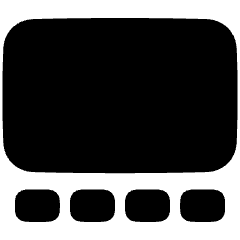 Gallery View Icon from Plump Solid Set