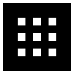 Grid Dots Icon from Sharp Solid Set