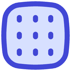 Grid Dots Icon from Flex Duo Set