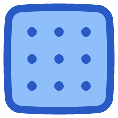 Grid Dots Icon from Plump Duo Set