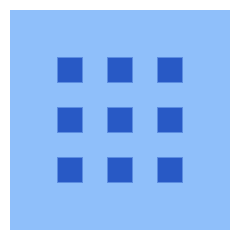 Grid Dots Icon from Sharp Flat Set