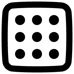 Grid Dots Icon from Plump Remix Set