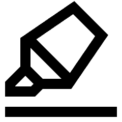 Highlighter Icon from Sharp Line Set